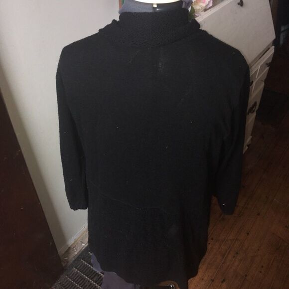 Lane Bryant 14/16 black lightweight cardigan - Picture 3 of 4